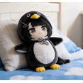 thumbnail image 6 of Gugugaga Cute Penguin Stuffed Animal, 10" AI Black Penguin Plush Gugugaga Stuffed Animals with Floppy Tail, Cuddly Gugugaga Soft Penguin Plush Toys Huggable, Perfect Stuffed Christmas Gift, 6 of 6