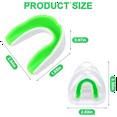 thumbnail image 3 of 5 Packs Kids Youth Mouth Guard - Football Guard, EVA Food Grade Material Mouthpiece with Portable Case, 3 of 7