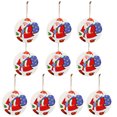 thumbnail image 1 of Adornos navideños Tarjeta colgante de madera de Navidad Decoración de árbol de Navidad de madera de doble cara Wmkox8yii gf9204, 1 of 8