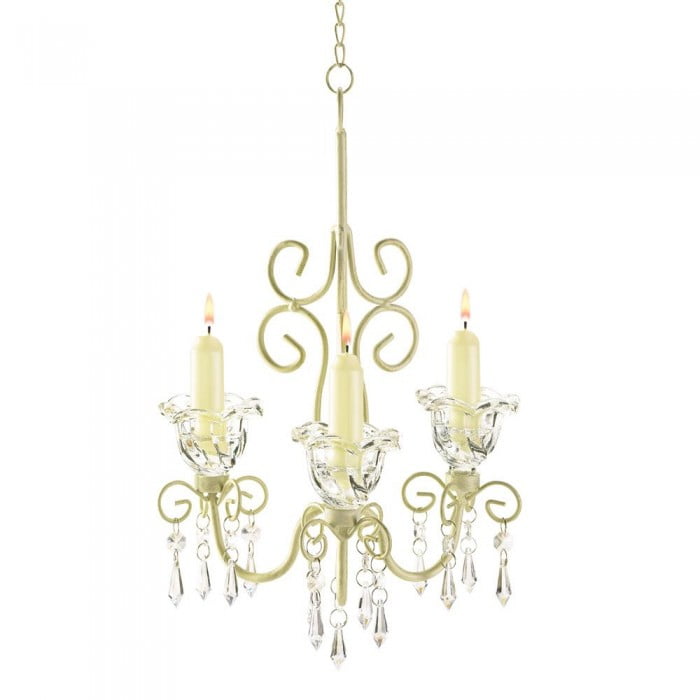 Sir/ét Lighting ST1063-ASL Catelyn 6-Light Antique Silver Leaf Sheer Hardbacked Shade Chandelier