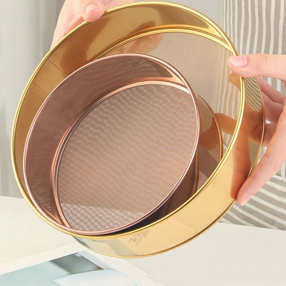 WRISTBIQUE Stainless Steel Sifter for Baking Fine Mesh Flour Sieve for Home Users 1Pcs