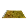 thumbnail image 2 of Ahgly Company Machine Washable Indoor Rectangle Oriental Yellow Industrial Area Rugs, 3' x 5', 2 of 4