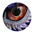thumbnail image 4 of Orinice Bird Eye Close-Up Round Table Cover Stain Resistant Washable Indoor Outdoor Tablecloth Kitchen Dining Wedding Parties Picnic Camping 100% Polyester Fiber 38-42, 4 of 8
