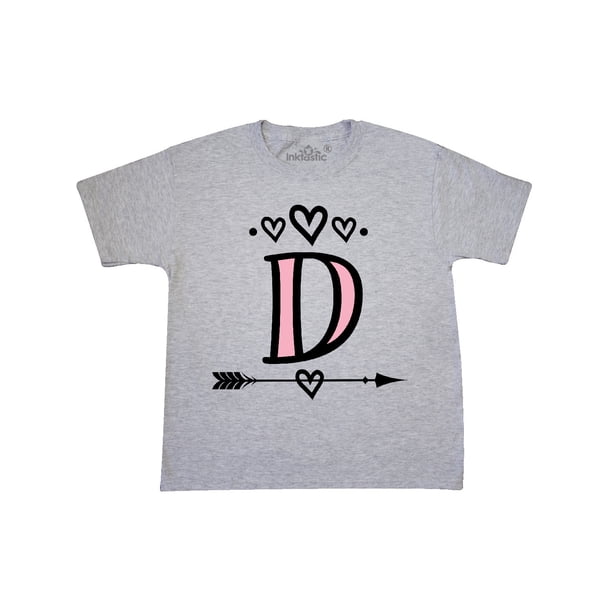 Letter D Monogram Tribal Arrow Youth TShirt
