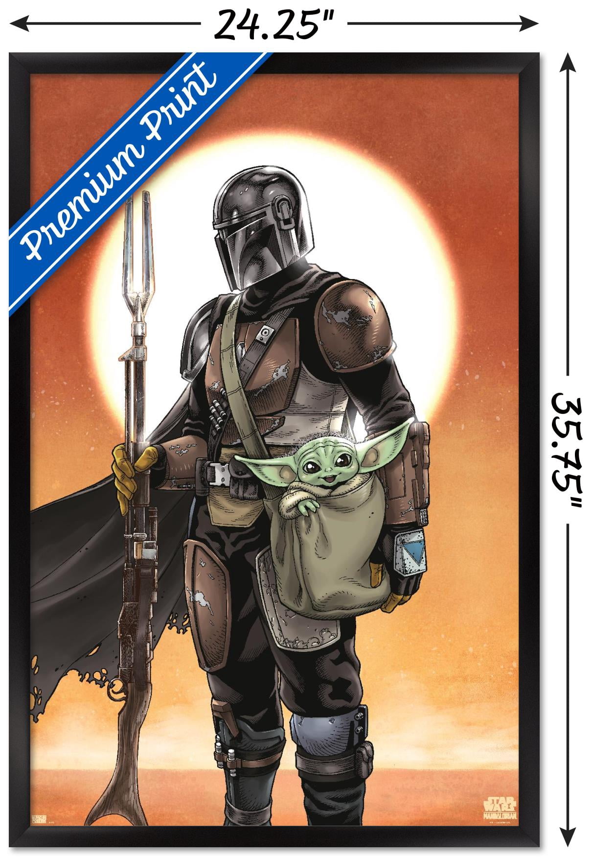 Star Wars: The Mandalorian - Manga Duo Wall Poster, 14.725