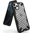 thumbnail image 2 of Ringke Fusion-X Case Compatible with iPhone 11 Pro Max, Transparent Hard Back Shockproof Advanced Bumper Cover - Stripe Black, 2 of 3