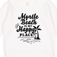 thumbnail image 3 of Inktastic Myrtle Beach is My Happy Place with Palm Trees Toddler Sweatshirt, 3 of 4