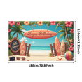 thumbnail image 3 of Tropical Theme Surfboard Banner Beach Party Backdrop for Summer Celebration Outdoor Event Photography, 3 of 8