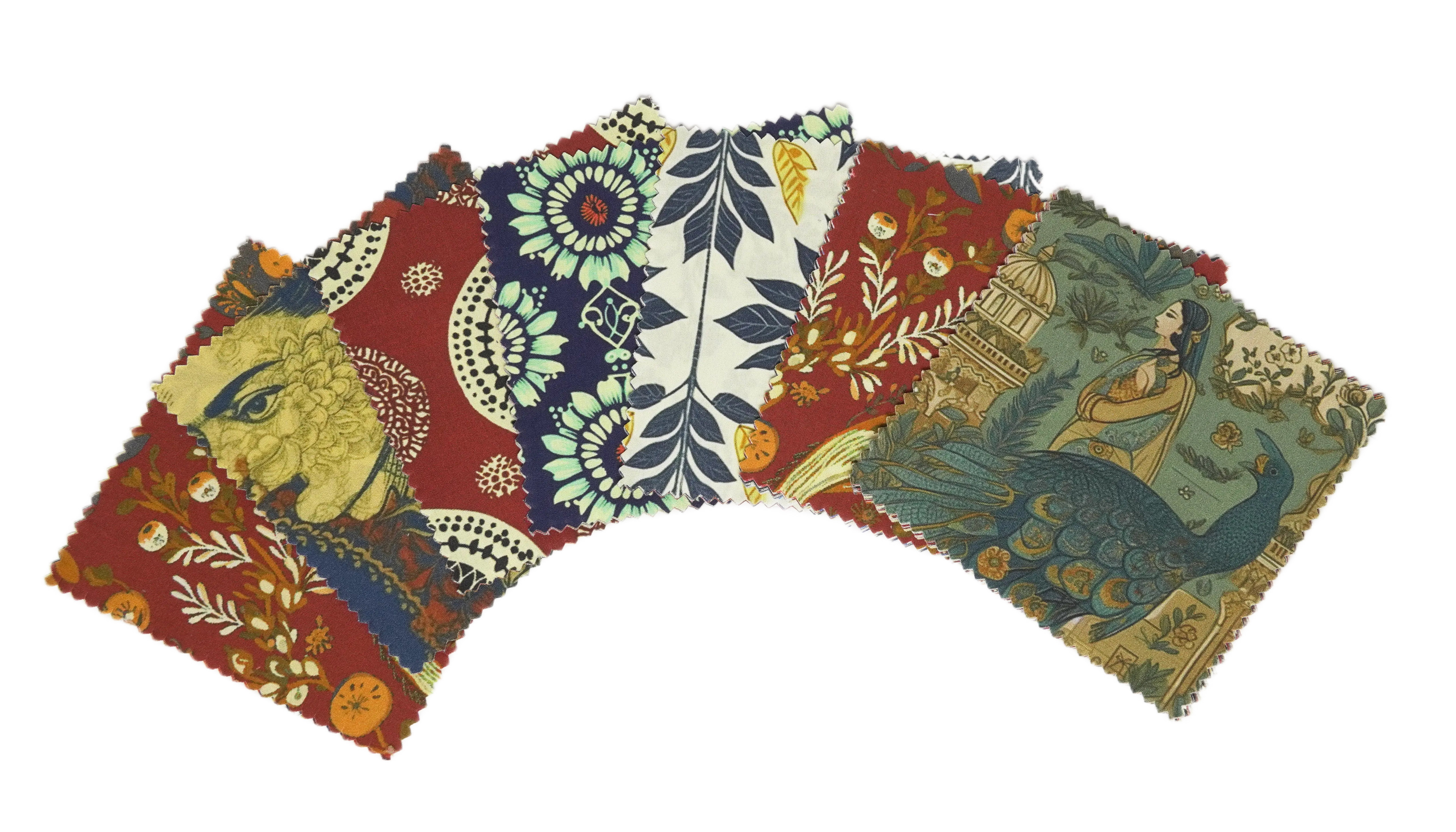 Soimoi Precut 10-inch Leaves & Floral Prints Cotton Fabric Bundle Quilting Squares Charm Pack DIY Patchwork Sewing Craft