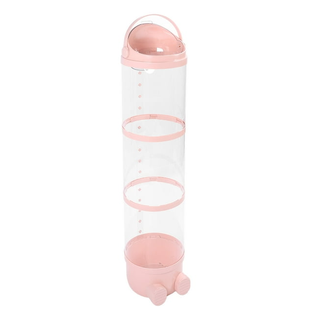 Stuffed Animal Storage Tube, 130cm Height Large Capacity Transparent Vertical Toy Storage Tube with Slide Cover Space Saving Toy Display Organizer Bucket for Kids Room