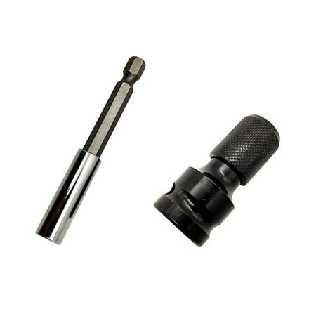 

1/2 Square Female Drive to 1/4 Hex Socket Converter Adapter W/ 75mm Bit Holder