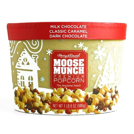 Harry & David Classics Moose Munch Popcorn Gift Drum 24 oz each (2 Items Per Order, not per