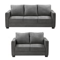 thumbnail image 1 of Sala 3-2 TRINITY Gales 2 piezas ( Sofá, Love Seat ) Gris Shadow, 1 of 8