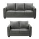 thumbnail image 1 of Sala 3-2 TRINITY Gales 2 piezas ( Sofá, Love Seat ) Gris Shadow, 1 of 8