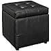 thumbnail image 3 of Modway Volt Tufted Faux Leather Square Storage Ottoman Cube In Black, 3 of 4