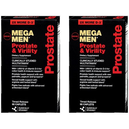 GNC Mega Men Prostate and Virility 90 Count - 2 Pack