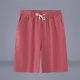 thumbnail image 1 of pstuiky Pantalones cortos para hombre, Pantalones cortos transpirables de color liso para hombre, informales, para vacaciones, con bolsillos Pantalones cortos de entrenamiento, 1 of 4