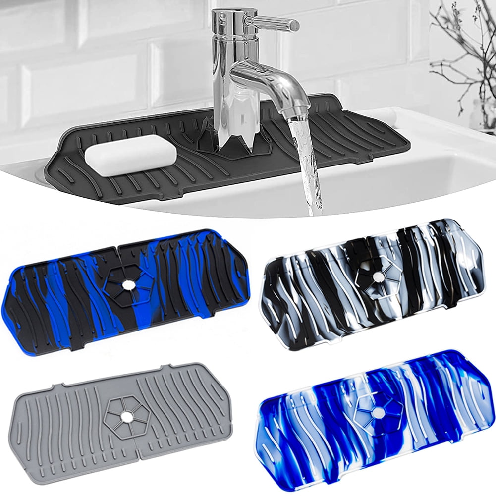 Dropship 1PCS Silicone Faucet Absorbent Mat Sink Splash Guard