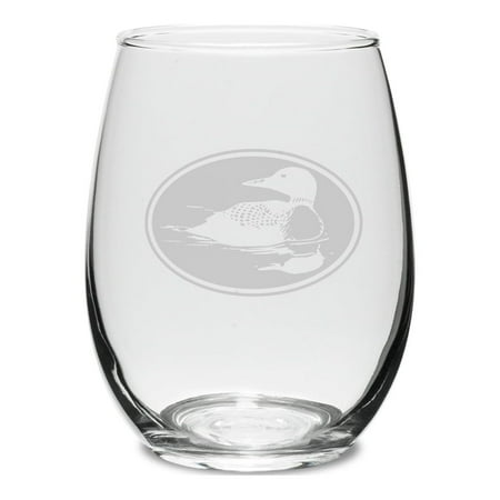 

Duck Oval Swing 15 oz. Deep Etched Stemless Wine Glass