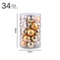 thumbnail image 2 of Juego de 34 bolas navideñas Bola decorativa navideña de 4 cm, 2 of 5