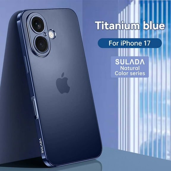 Clear Soft TPU Case for iPhone 17, Ultra Slim Plating Rubber Shockproof, Anti-Yellowing, Scratch-Resistant, Wireless Charging Compatible, Enhanced Protection For iPhone 17,Blue