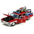 thumbnail image 2 of 1959 Cadillac Ambulance Ecto-1 Red "Transformers" TV - "Ghostbusters" (1984) Movie Crossover1/24 Diecast Model Car by Jada, 2 of 6
