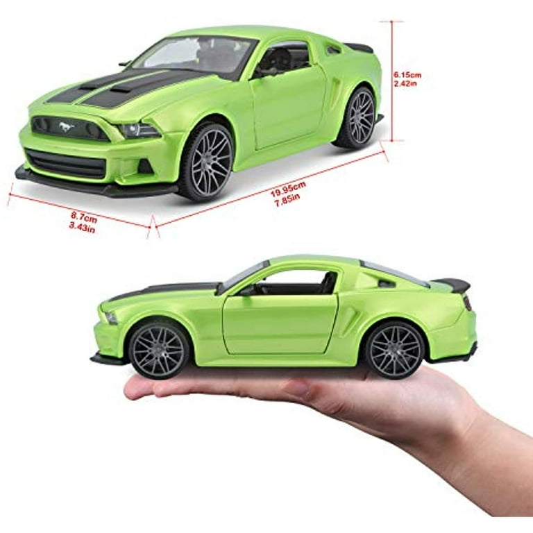 Maisto 2014 Ford Mustang Street Racer Metallic Light Green 1 24 Diecast Model Car