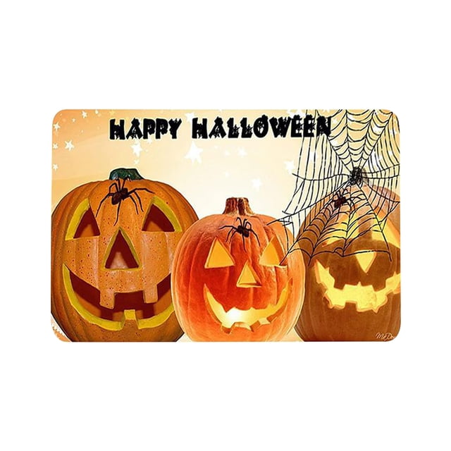 Estera absorbente de la puerta del hogar de las letras de Halloween estera del piso de la cocina de la sala de estar Wmkox8yii HFSH5529
