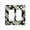 Double Toggle, variant on Domino Stones Dominoes Dice Game Duplex Blank Wall Plate Decorative Electrical Outlet Light Switch Cover Switchplate
