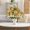 Yellow, variant on Meggemo Artificial Flower Home Decoration Wedding Handheld Bouquet Wall Faux Flower 12.5 Inch Blue Vase Filler Centerpiece Use