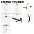 thumbnail image 6 of 30''x84''Modern K Shape Primed Sliding Barn Door with Installation Hardware Kit (Double Door & Soft Close Optional), 6 of 8