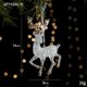 thumbnail image 3 of 2024 Nuevos adornos navideños Colgante de acrílico con lentejuelas Colgante de copo de nieve transparente Accesorios de arreglo de escena de árbol de Navidad, 3 of 5