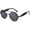 Gold Blue, variant on Round Steampunk Sunglasses for Men Double Spring Leg Glasses Metal Punk Eyewear Uv400