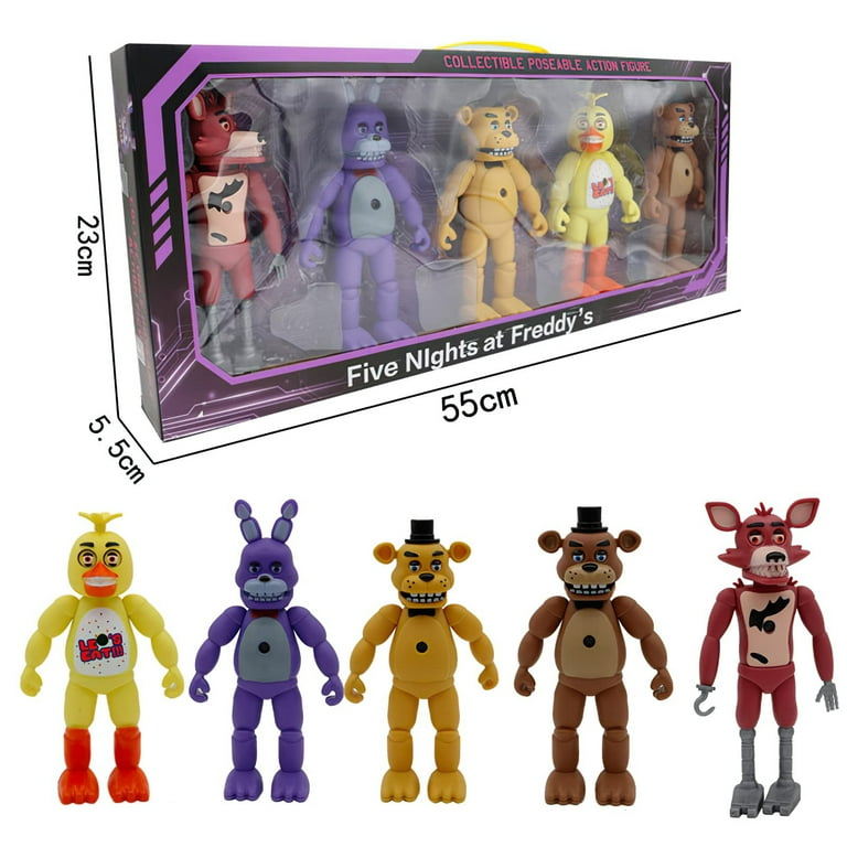 Five Nights at Freddy Game Action Figures Toys FNAF Toy Set of