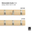 thumbnail image 2 of Umbra Flip Wall Mounted Coat Rack,Natural, 2 of 6