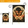 thumbnail image 3 of Orange Butterfly Moon Flower Aesthetic Retro Pattern Double Sided Garden Flag Decorative Weather Resistant Yard Flag, Large DIY Vertical Flag for Farmhouse Patio Lawn, 28x40 Inch, 3 of 6