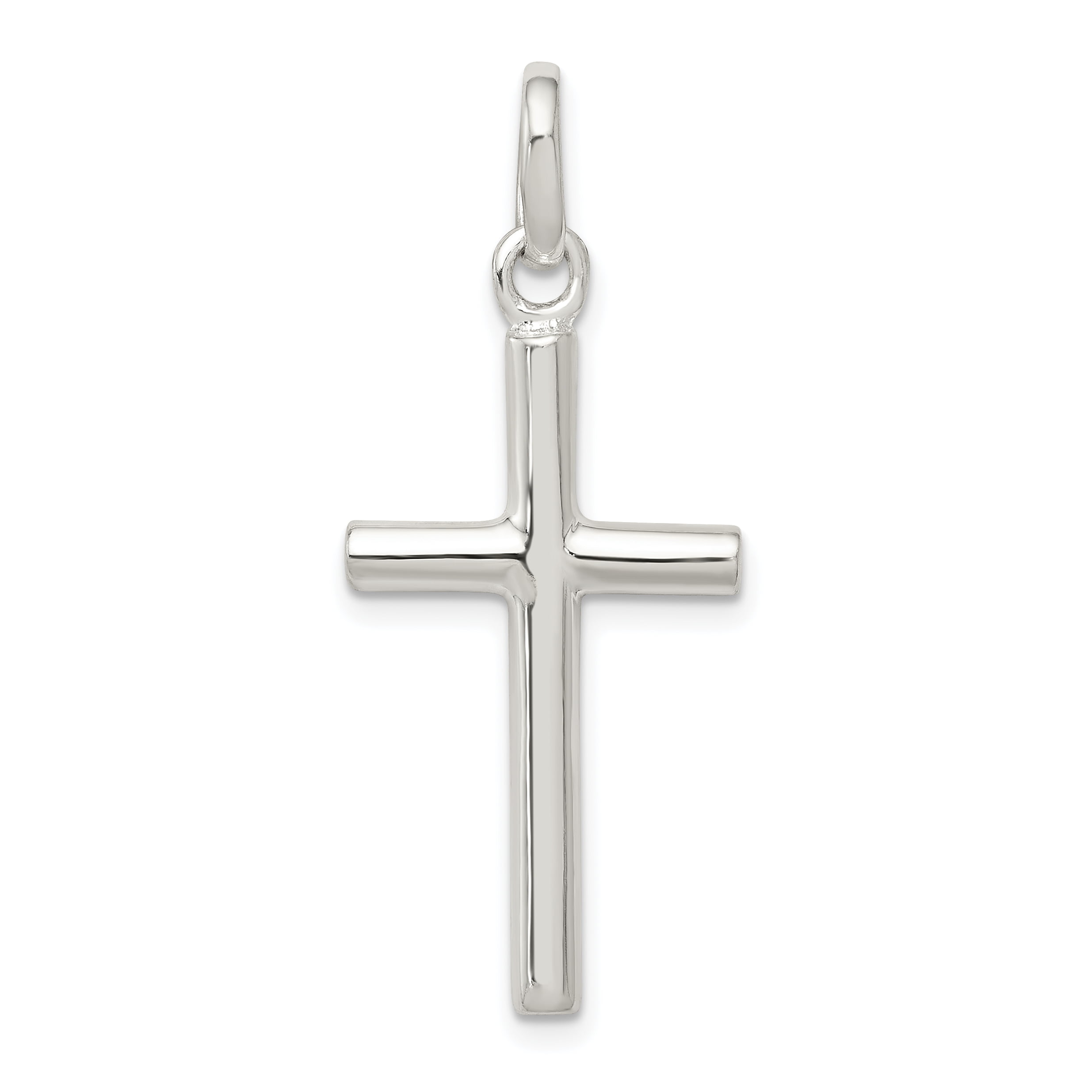 925 Sterling Silver Latin Cross Religious Pendant Charm Necklace Fine ...