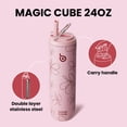 thumbnail image 4 of Botella de Agua BOTTLE BOTTLE Aislada 710 mL con Tapa con Popote, 4 of 9