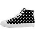 thumbnail image 3 of Aidianart Womens Polka Dot High Top Shoes High Top Canvas Sneakers Size 15, 3 of 5