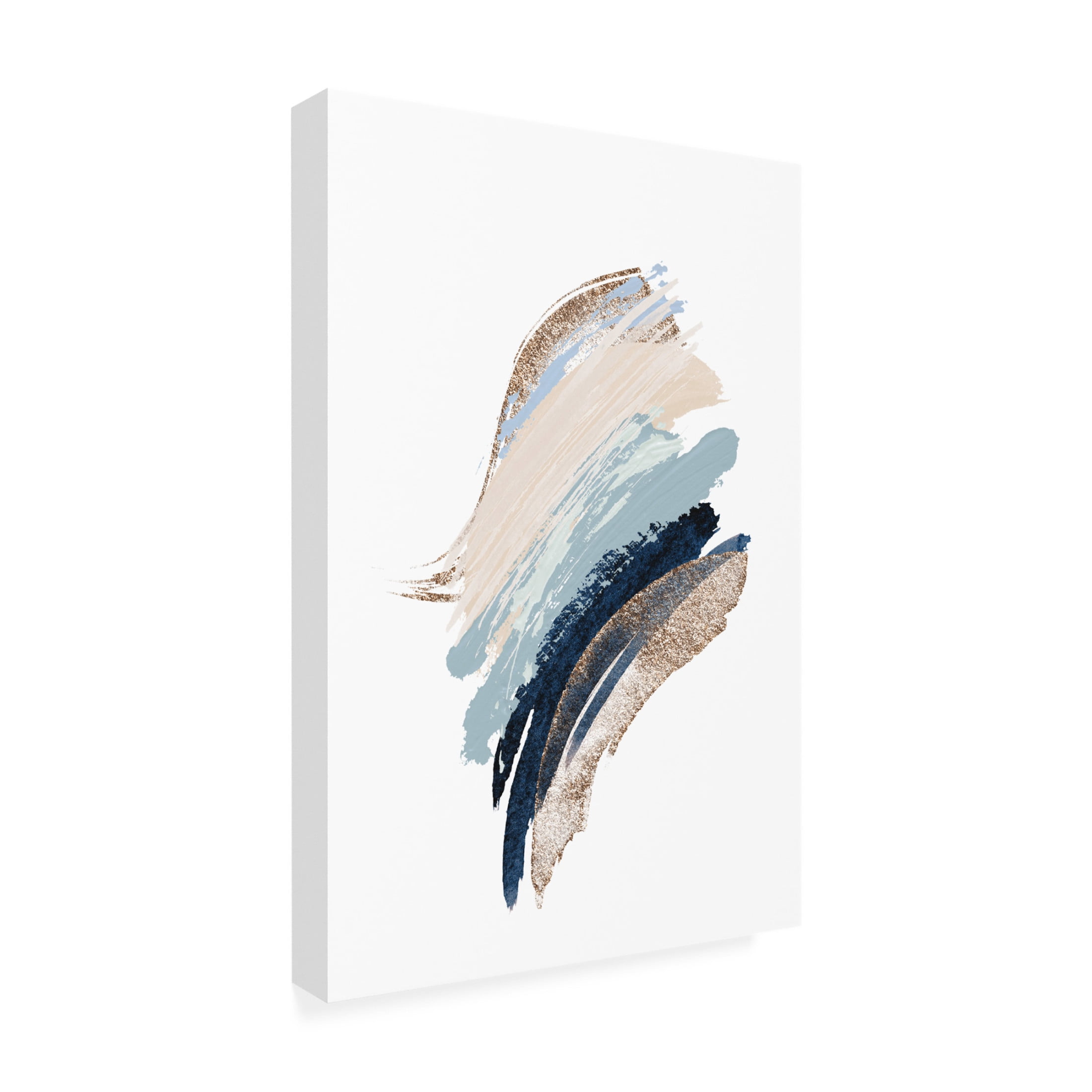 Trademark Fine Art Sally Ann Moss Smooth Shapes 1 Canvas Wall Art