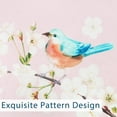 thumbnail image 4 of Cherry Blossom Floral Oval Tablecloth 60 x 84, Pink White Floral Spring Tablecloth Table Cover, Bird Table Cloths for Parties, Kitchen Dining Table, Polyester Fabric Flower Tablecloth, Floral Decor, 4 of 6