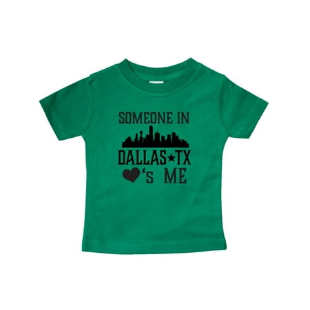 

Inktastic Dallas Texas Someone Loves Me Gift Baby Boy or Baby Girl T-Shirt