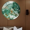 thumbnail image 4 of Reloj de pared decorativo pulgadas marmoleado grande para oficina baño Color cro Zulema reloj de pared de la sala de estar, 4 of 8