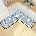 thumbnail image 7 of Dreamtimes Butterfly Anti Fatigue Mats for Kitchen Floor, Set of 2 Non Skid Washable Waterproof Anti Kitchen Floor Mats for Kitchen Office Laundry Room Bathroom (19"x27"+19"x47"), 7 of 7