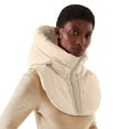 thumbnail image 2 of CFMIURAN Detachable Collar, Women False Vest Sleeveless Zip Up False Hooded Mock Collar Padded Gilet Lightweight Winter Detachable Half Vestcoat, 2 of 9