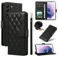 thumbnail image 1 of Samsung Galaxy S21 FE 5G Phone Case , Wallet Flip Cover Adjustable Crossbody Lanyard Magnetic Card Slots, 1 of 5
