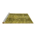 thumbnail image 2 of Ahgly Company Machine Washable Indoor Rectangle Solid Yellow Modern Area Rugs, 3' x 5', 2 of 4