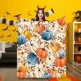 thumbnail image 4 of DAMAI Fall Pumpkin Throw Blanket for Couch 40"x50",Cozy Flannel Autumn Leaves and Berries Fall Blankets,Soft Lightweight Blanket for Couch Sofa Bed Classroom Decor Gifts for Women, 4 of 5