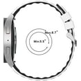 thumbnail image 6 of KOMI Replacement Band Compatible for Samsung Galaxy Watch 6/5/5 pro/4 Classic 40mm/44mm/45mm/47mm 43mm/42mm/46mm 20mm silicone Quck Release Watch Strap White Black, 6 of 7