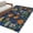Dark Blue Red Orange, variant on Round Rugs 4Ft, Orange Green Spring Floral Round Area Rug Washable Indoor Throw Carpet, Vintage Botanical Summer Flower Soft Non Slip Circle Rug for Kitchen Nursery Room Home Decor Aesthetic
